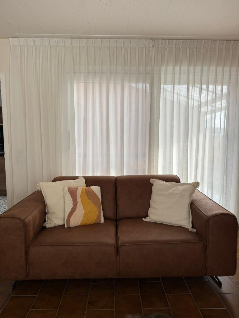 sofa bruin complete set, Ophalen, Zo goed als nieuw, Stof