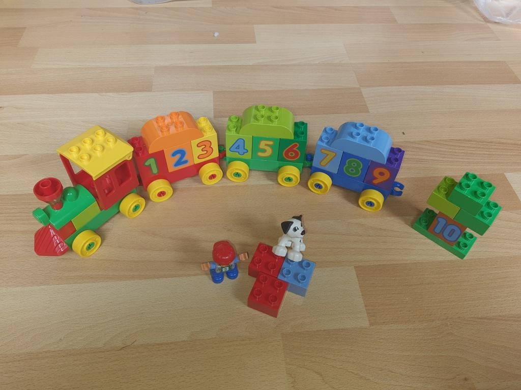 LEGO DUPLO Getallentrein Leren Tellen, Ophalen of Verzenden, Zo goed als nieuw, Complete set, Duplo