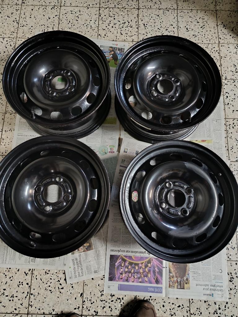 4 Jantes 6JX15H2 - 4x108 - ET37,5 - Ø63,4 - Ford,Peug,Citroe, Enlèvement, Utilisé, 15 pouces, Jante(s)