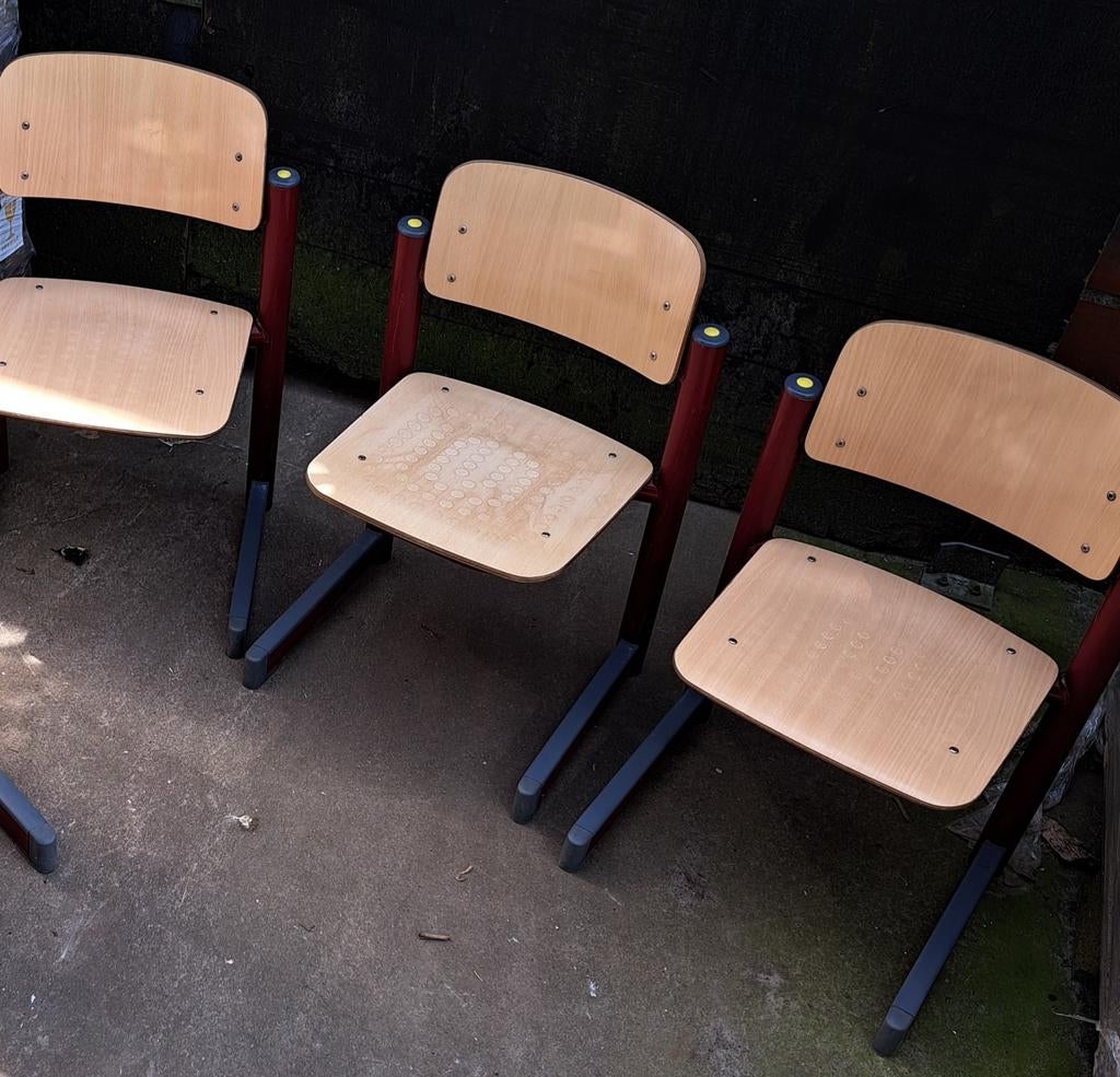 Stoel stoeltjes vintage schoolstoeltjes, Ophalen of Verzenden