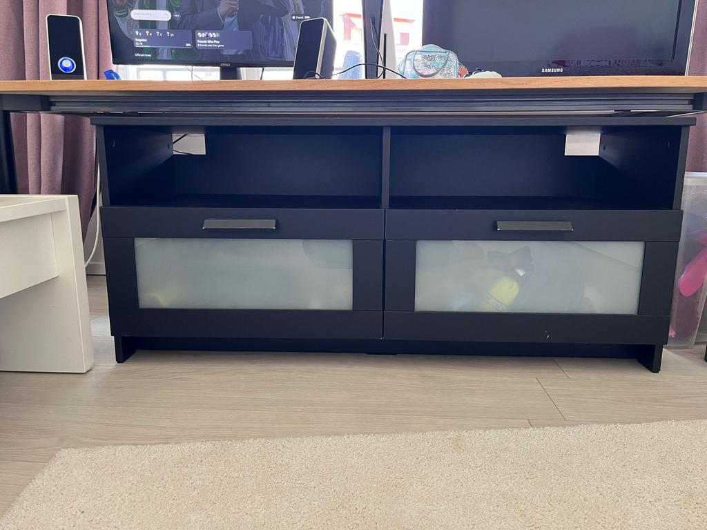 Meuble TV noir moderne, Enlèvement, Utilisé