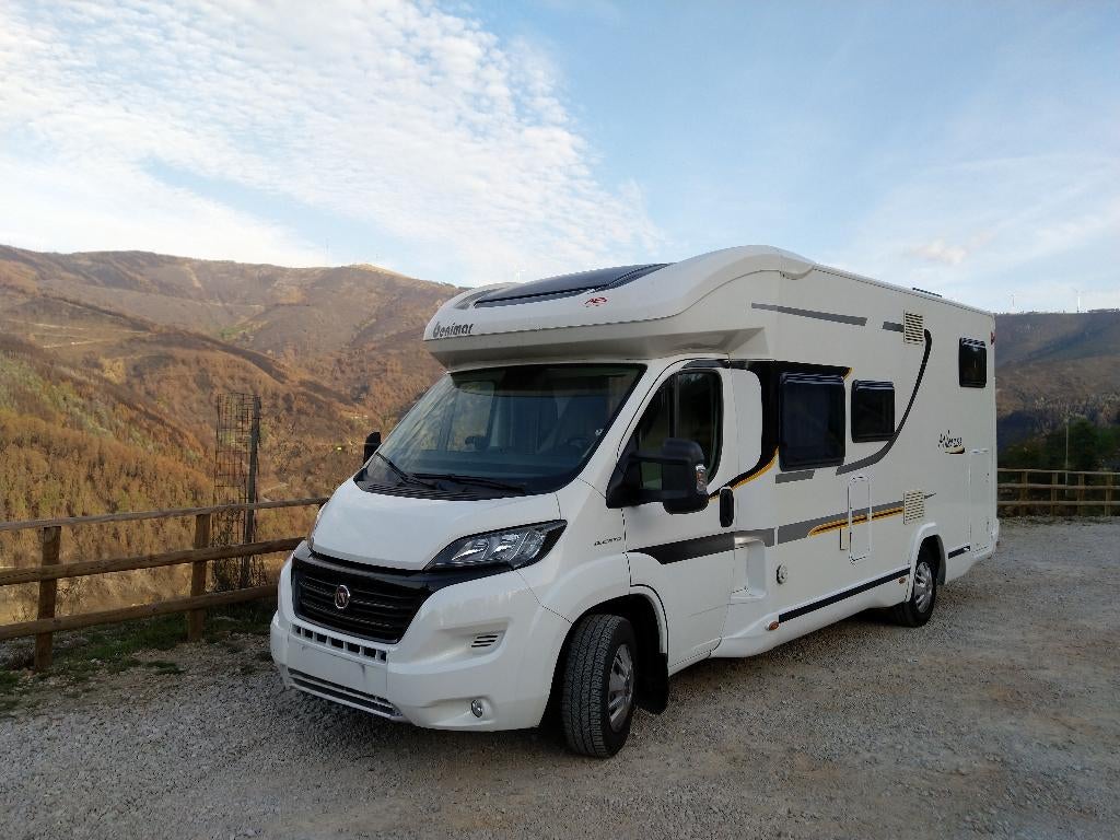 Camper fiat Benimar 23D, automaat, 160 pk, 49870 KM, Caravans en Kamperen, Mobilhomes, Automaat, Ringverwarming, Fiat, Roue de secours