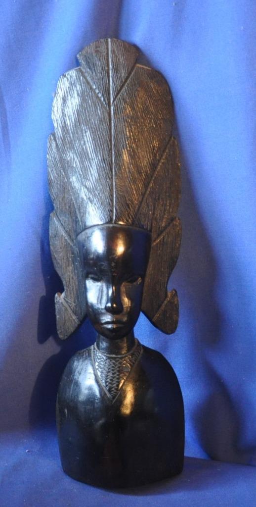 statue africaine en ébène vintage, Antiquités & Art, Enlèvement ou Envoi