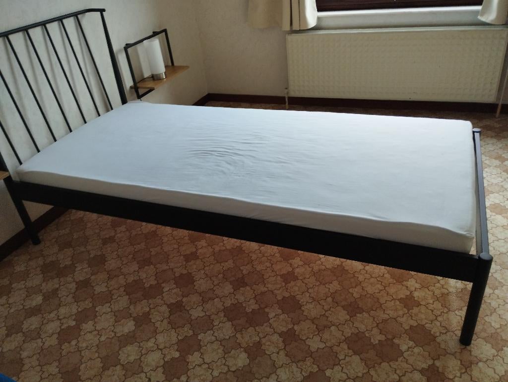 Lit une personne, Maison & Meubles, 90 cm, Enlèvement, Noir, Une personne
