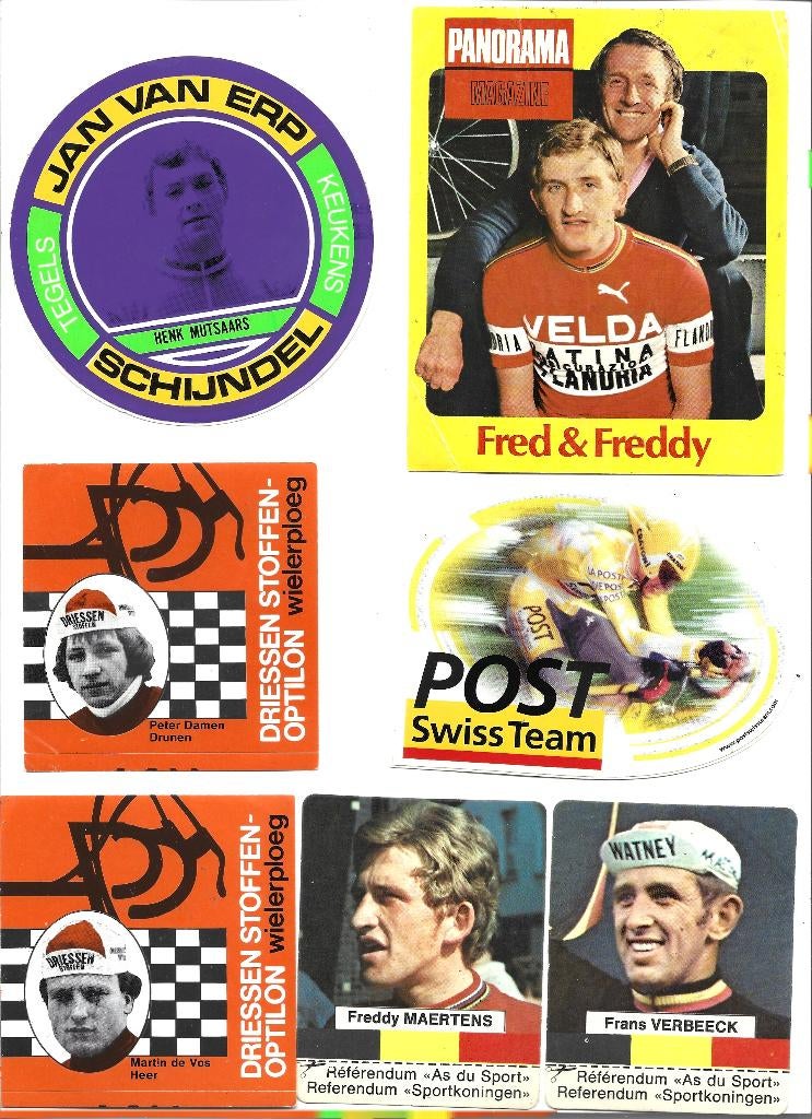 Cyclisme - Beau lot 25 Stickers, Envoi, Comme neuf