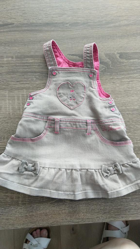 Jurk 74, Kinderen en Baby's, Babykleding | Maat 74, Ophalen, Meisje, Jurkje of Rokje, Zo goed als nieuw