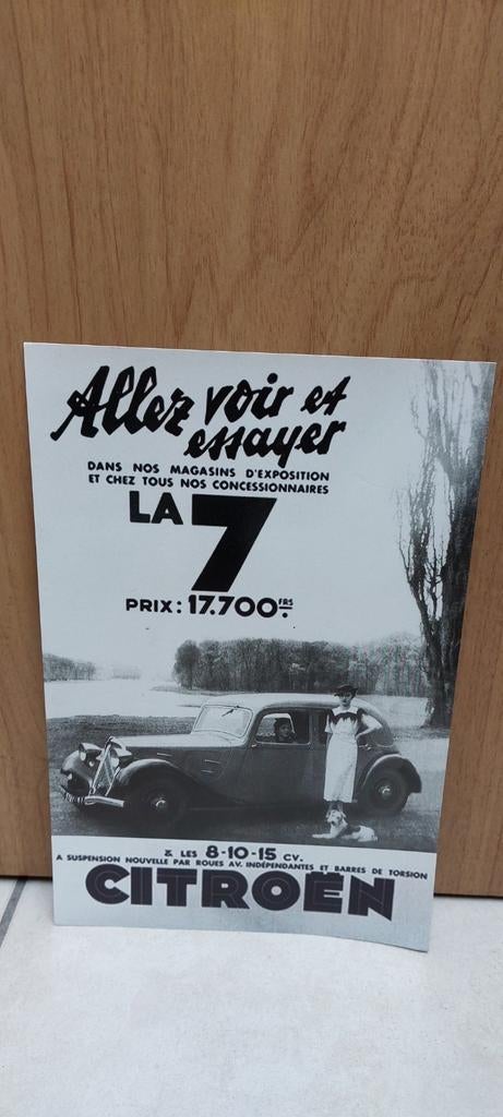 5 prachtige grote kaarten / foto's / prenten Citroën, Ophalen of Verzenden, Nieuw