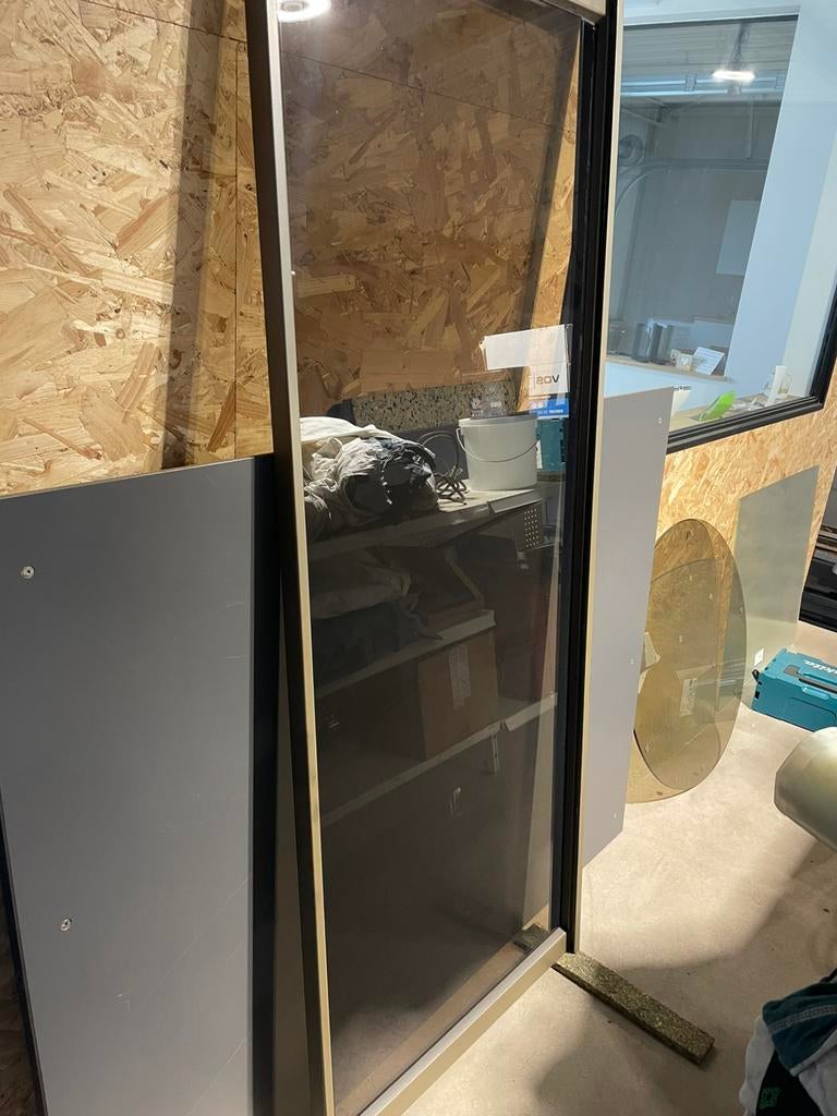 Stalen deur, smeedijzeren deur, Bricolage & Construction, Fenêtres & Moustiquaires, Verre, Enlèvement