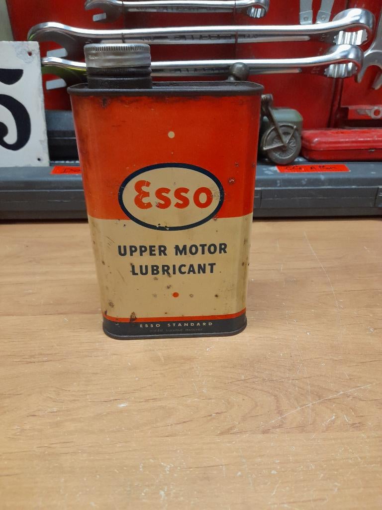 ancien bidon huile vide esso standard cylindres, Enlèvement ou Envoi, Utilisé, Autres types