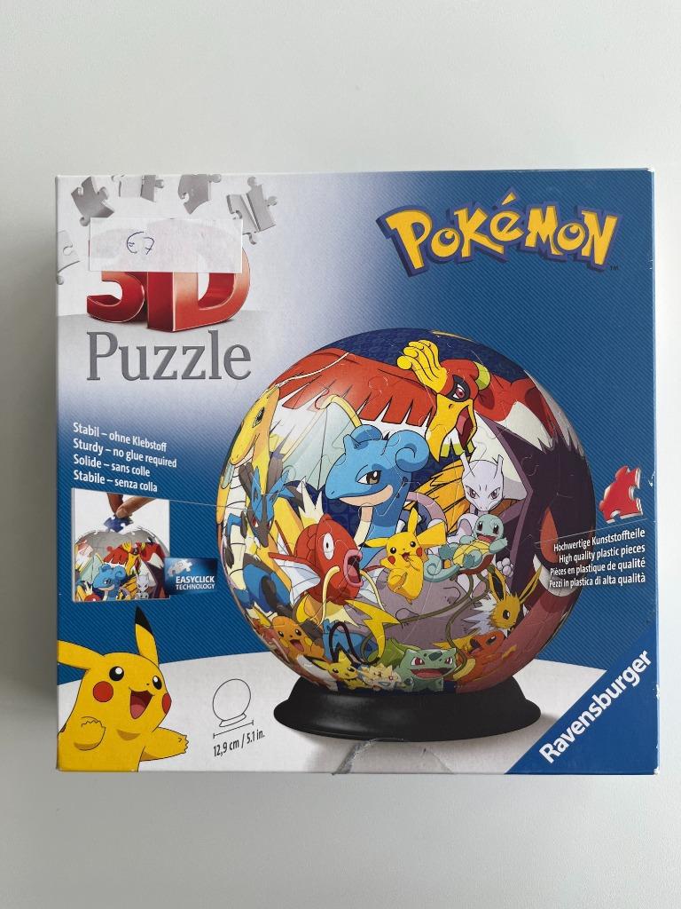 Ravensburger 3D-puzzel Pokémon Bal - 72 stukjes + verpakking, Kinderen en Baby's, Speelgoed | Kinderpuzzels, Nieuw, Ophalen of Verzenden