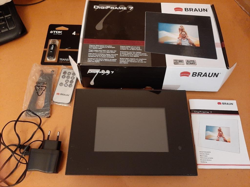 cadre photo numérique digiframe 7, Ophalen, Nieuw, Kleiner dan 8 inch, Afstandsbediening