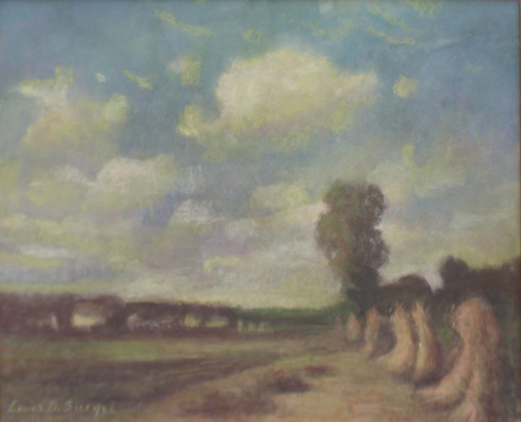 Louis De Saeger (1908-1988): Landschap (78 x 62 cm), Antiek en Kunst, Kunst | Schilderijen | Klassiek, Ophalen of Verzenden