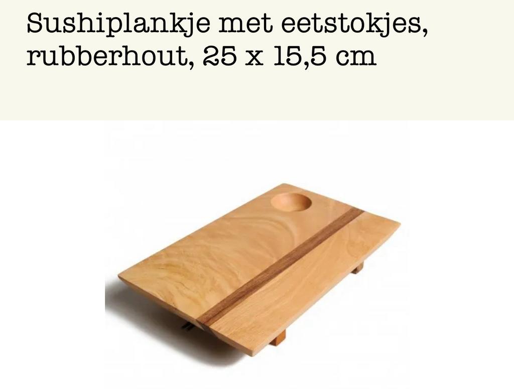 Assiette à sushi avec bâtonnets NEW 25x15,5 x 4,5 cm, Enlèvement, Neuf