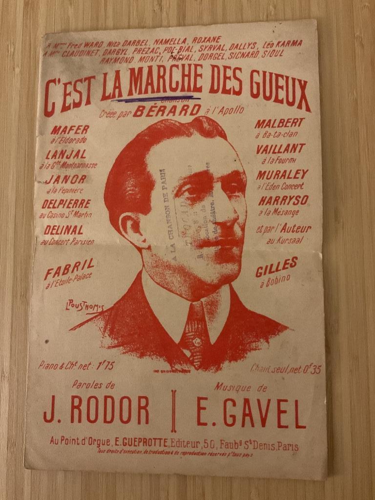 24 partitions anciennes musique et paroles, Musique & Instruments, Enlèvement, Utilisé, Artiste ou Compositeur, Populaire