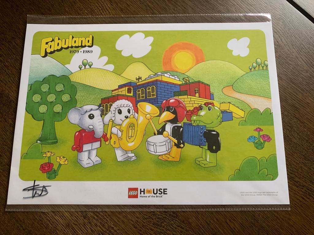 Lego Fabuland Art Print uit het Lego house (gesigneerd), Enlèvement, Neuf, Ensemble complet, Lego