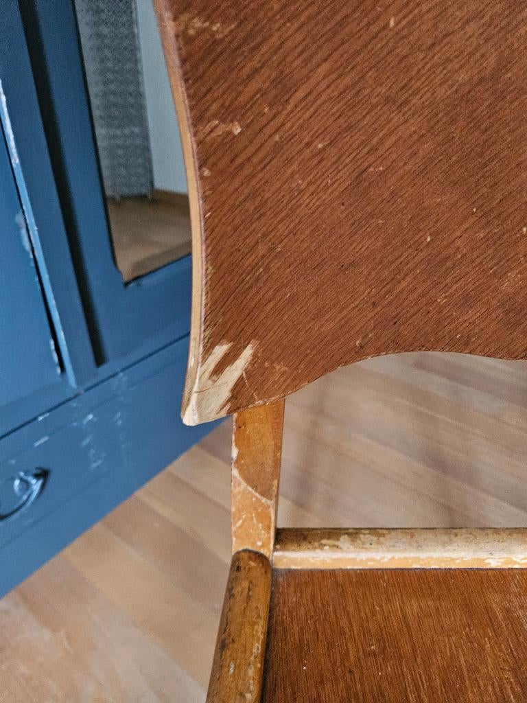 6 chaises Art Déco vintage, Maison & Meubles, Chaises, Utilisé, Cinq, Six Chaises ou plus, Bois, Brun, Enlèvement