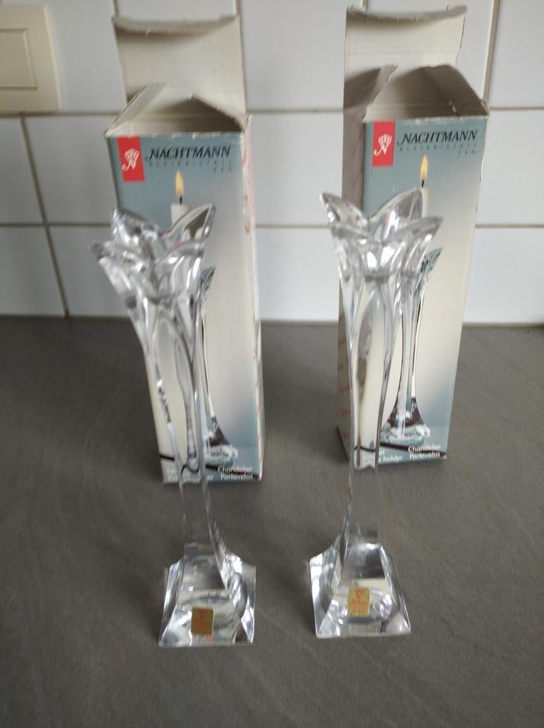 Twee kaarsenhouders Nachtmann Bleikristal, Ophalen of Verzenden