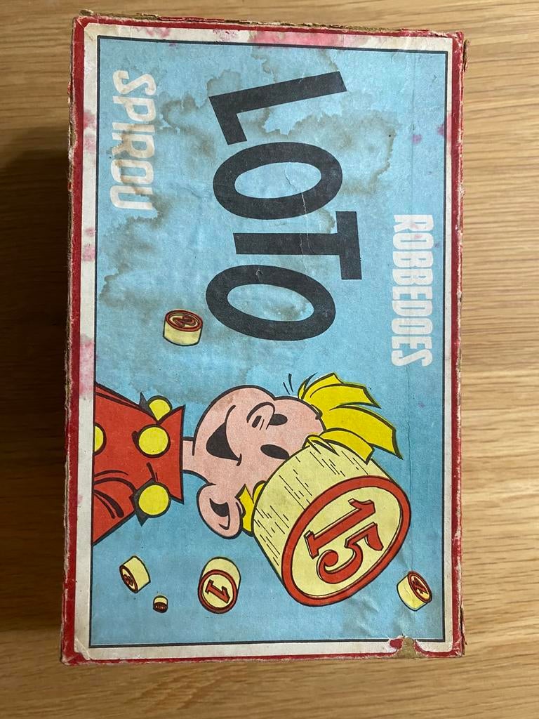 Jeu de Loto de Spirou des années 50, Trois ou quatre joueurs, Enlèvement ou Envoi, Utilisé, Spirou