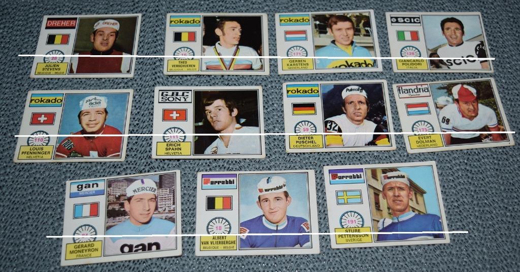 Panini / Wielrennen / Sprint 72 / 27 stickers, Verzenden, Gebruikt, Poster, Plaatje of Sticker