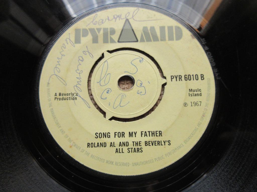 Pyramid ska   Rolando Alphonso   Song For My Father  3 prong, Cd's en Dvd's, Gebruikt, 7 inch, Single, Ophalen of Verzenden