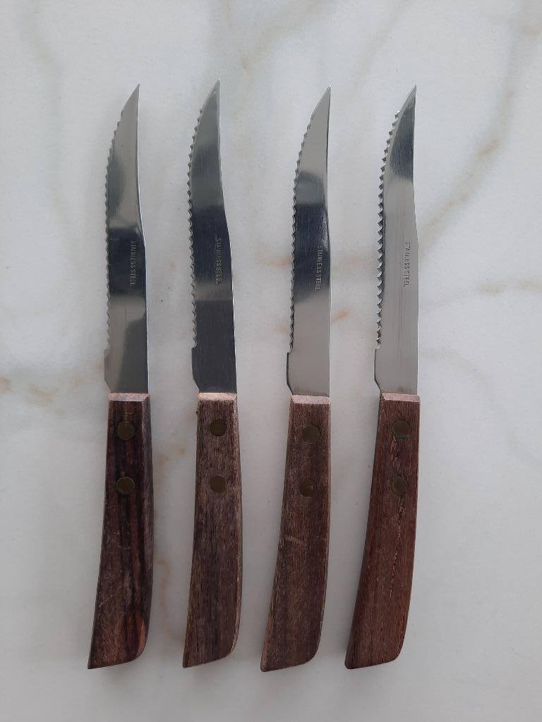 Steakmessen, Ophalen of Verzenden, Zo goed als nieuw, Hout, Los bestek