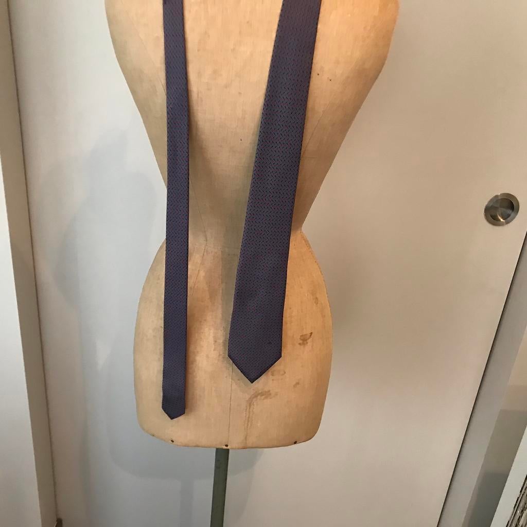 Zijden stropdas Nina Ricci, Blauw, Ophalen of Verzenden, Nina Ricci, Met patroon