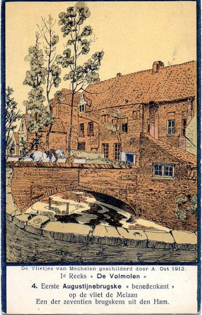 postkaart De Vlietjes van Mechelen, Enlèvement ou Envoi