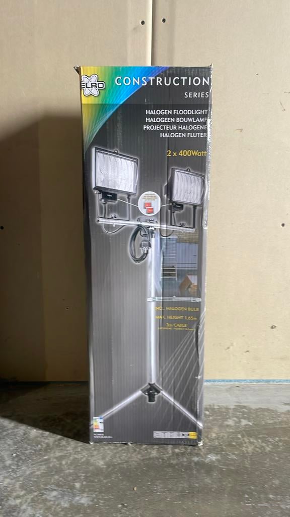 Halogeen bouwlamp, Ophalen, Nieuw