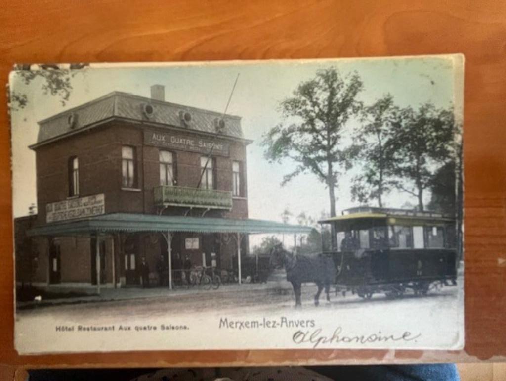 aux quatre saisons Merxem hotel café restaurant, Enlèvement ou Envoi, Avant 1920, Affranchie, Anvers