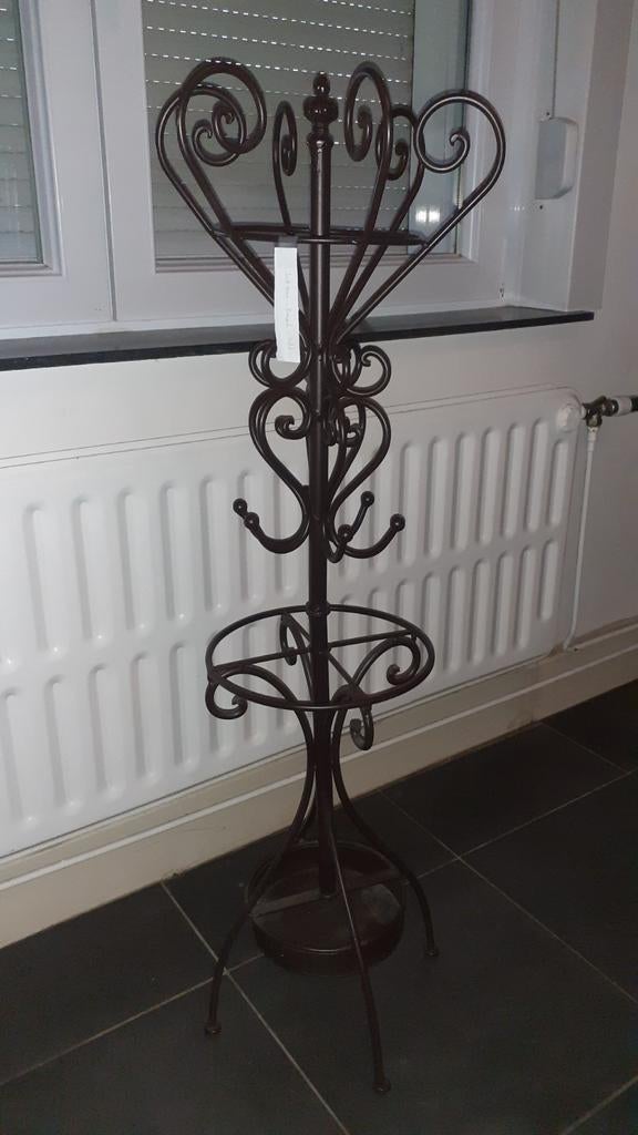 Smeedijzeren parapluhouder, hoedenhouder, Zo goed als nieuw, Metaal