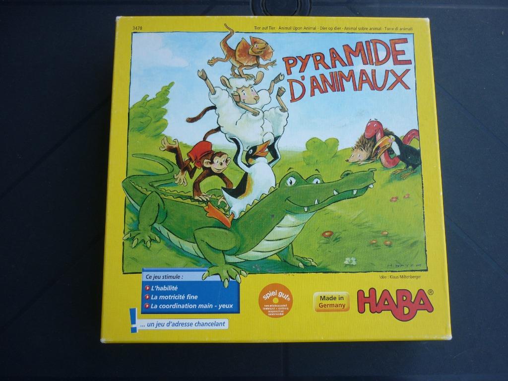 Jeu enfant - Pyramide d'animaux - Haba, Trois ou quatre joueurs, Enlèvement ou Envoi, Utilisé, Haba
