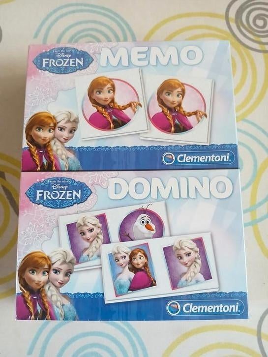 Spel 2-in-1: memory en domino Frozen, Ophalen, Nieuw, Puzzelen