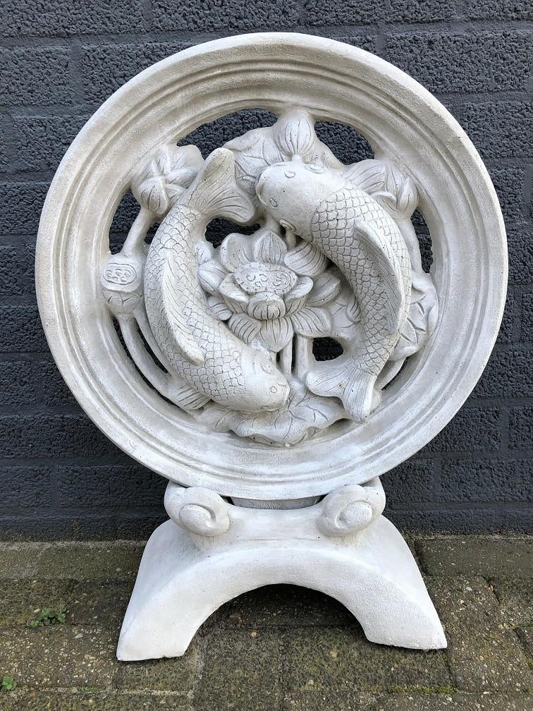 Groot Koi karper vijver ornament, vol steen., Ophalen of Verzenden, Overige typen
