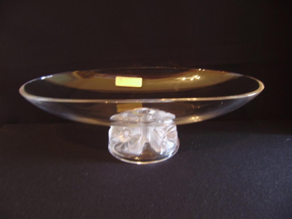 Coupe in kristal >>> NACHTMANN KRISTALL <<< op florale voet, Ophalen