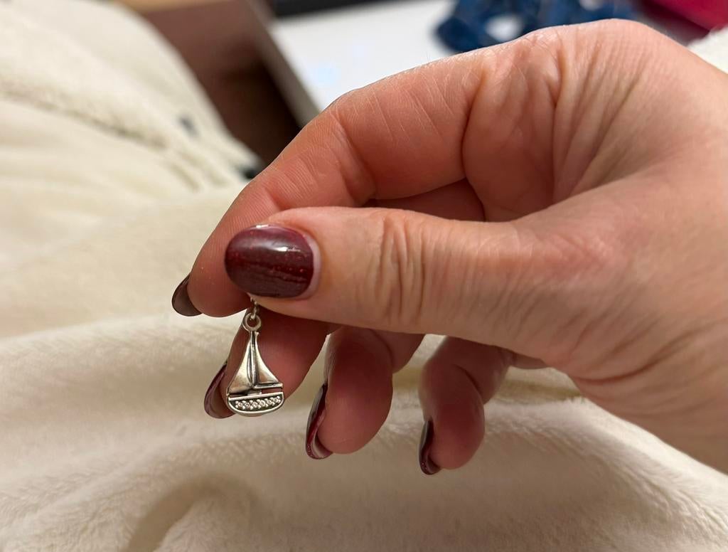 Pandora zeilboot charme, Handtassen en Accessoires, Ophalen of Verzenden, Zo goed als nieuw, Pandora