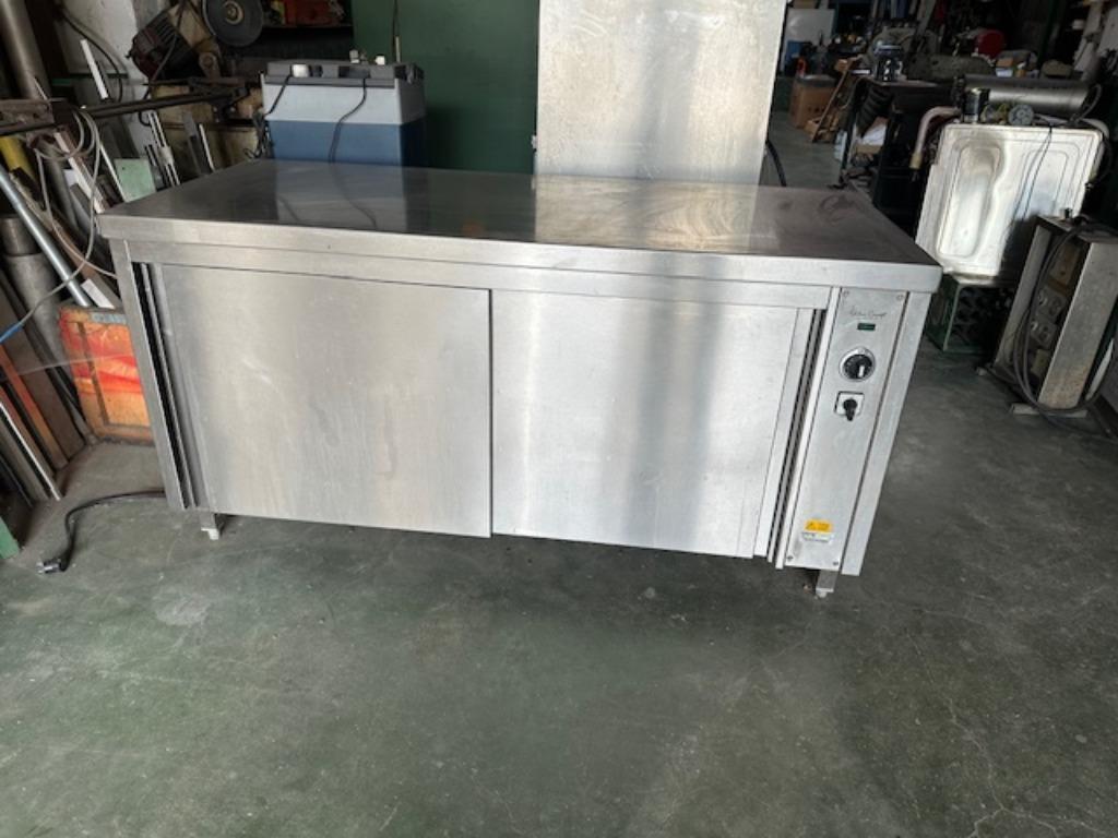 Table armoire chauffante, Enlèvement, Utilisé, Mobilier en inox