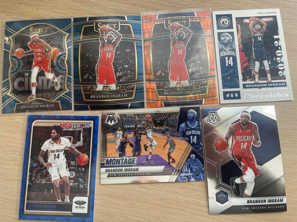 7 Brandon Ingram kaarten, Ophalen of Verzenden, Zo goed als nieuw