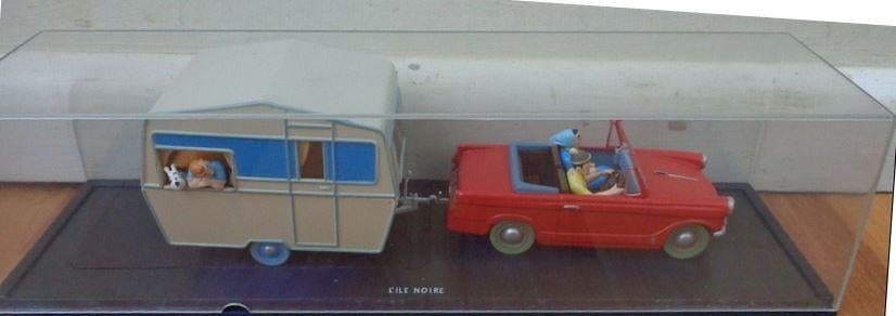 Kuifje auto_28 + 29 De Triumph Herald + Eccles Caravan, Complete serie of reeks, Ophalen of Verzenden, Zo goed als nieuw, Hergé