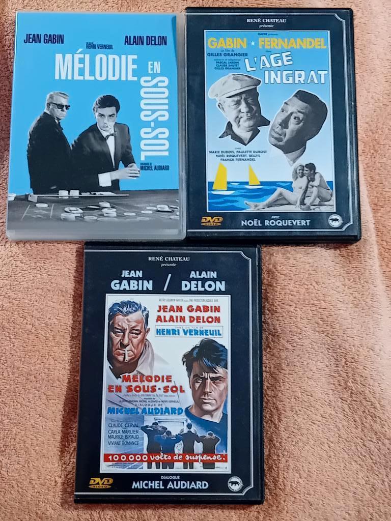 3 DVD Jean Gabin, À partir de 9 ans, Enlèvement ou Envoi, Comme neuf, Thriller d'action