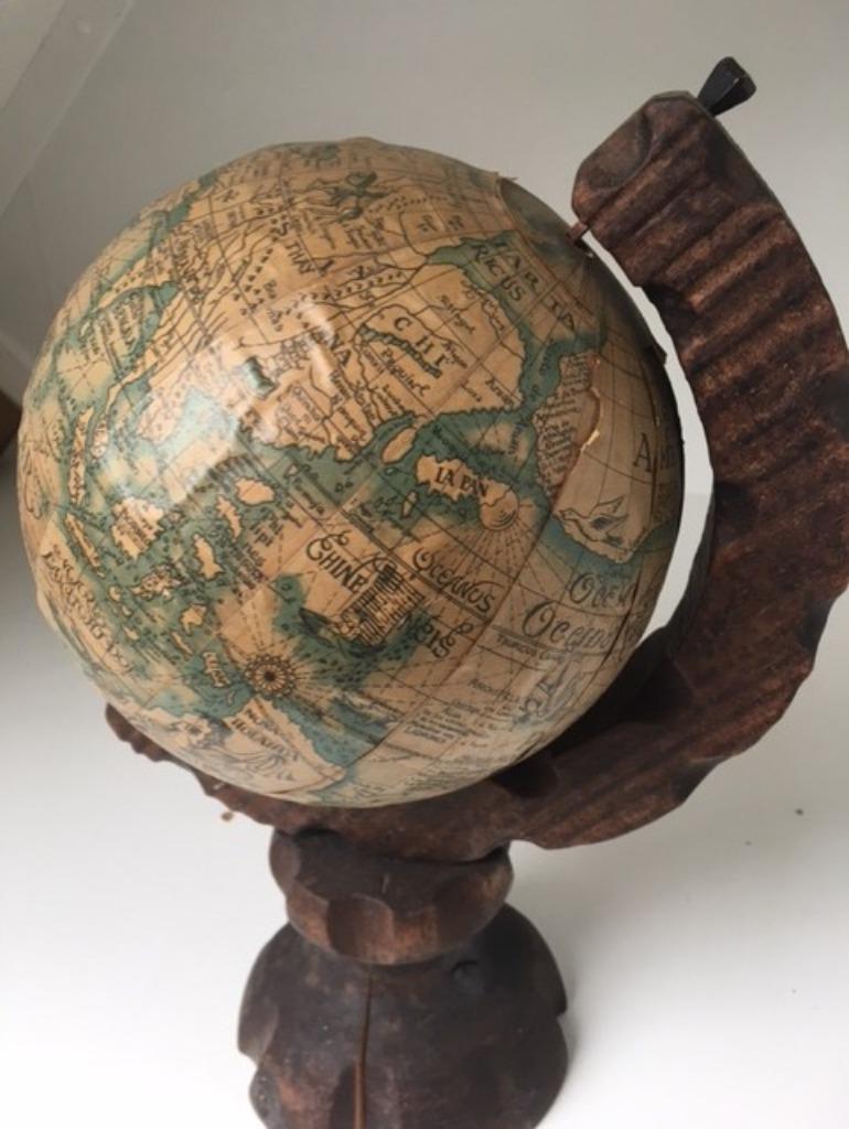 TE KOOP: Antieke globe, Ophalen of Verzenden