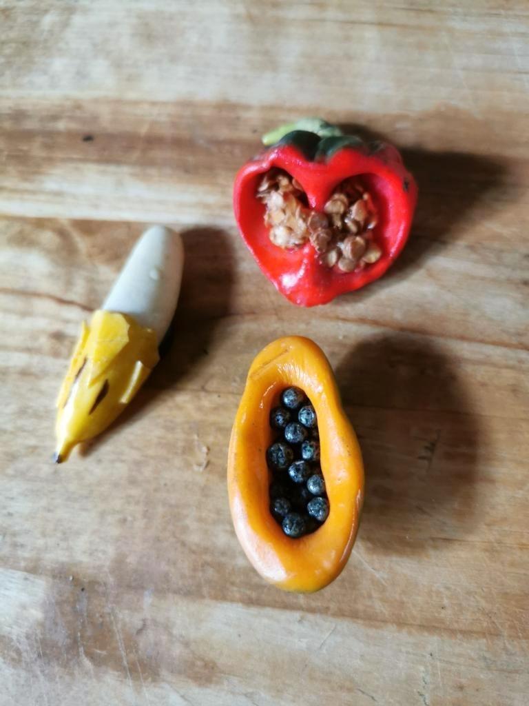 Koelkastmagneet fruit en groente uit Brazilië, Enlèvement ou Envoi, Utilisé