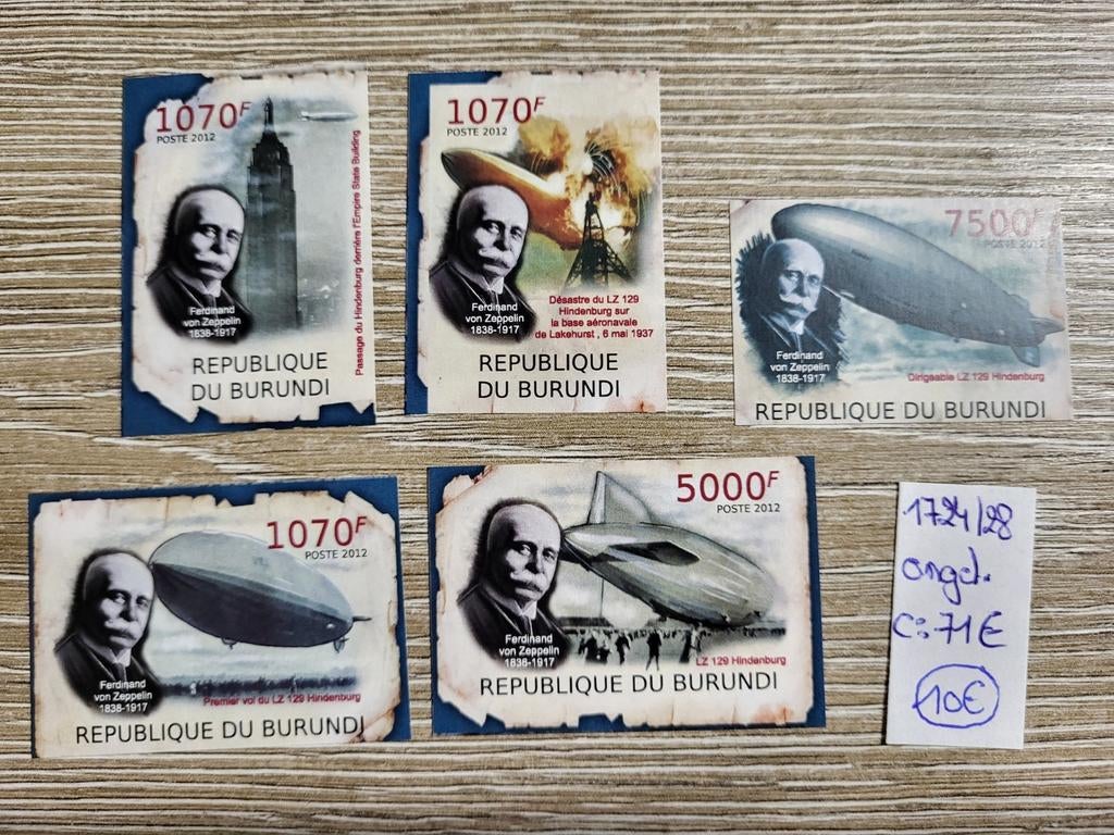 Burundi ongetand, Ophalen of Verzenden, Postfris, Postfris