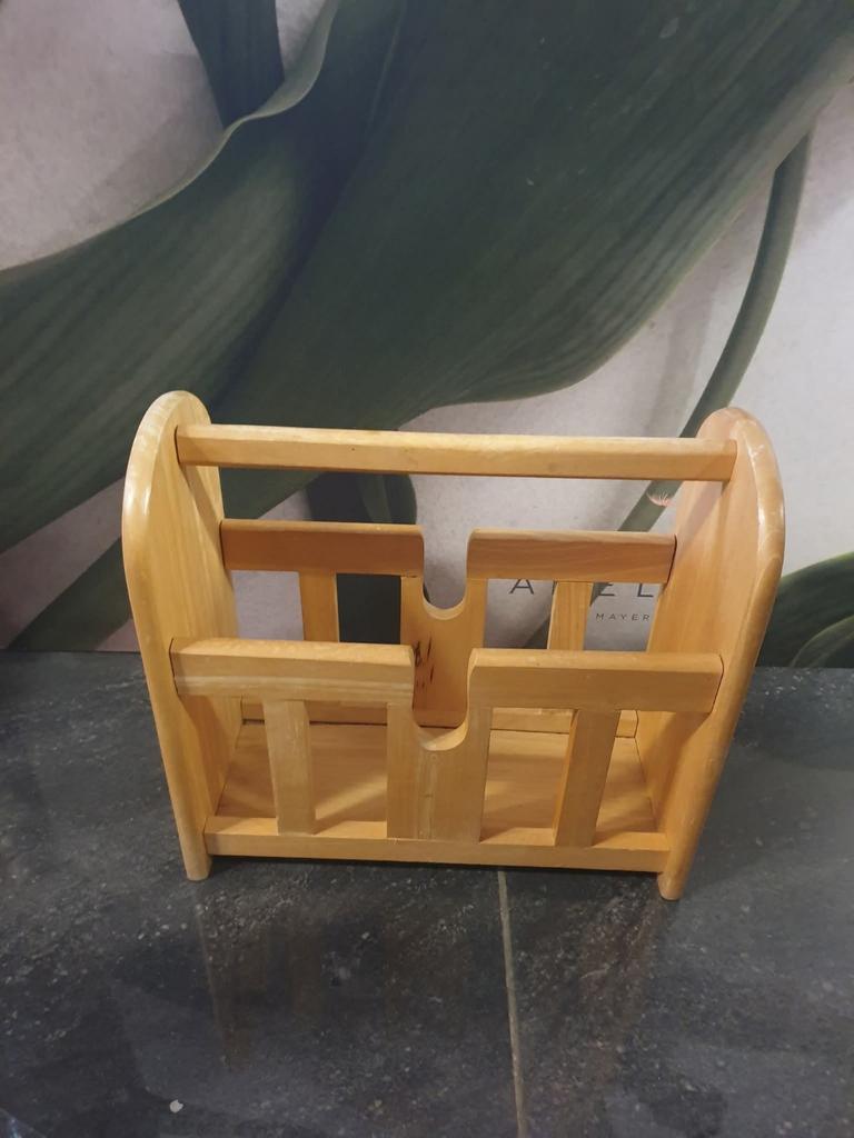 Houten tijdschrifthouder, Huis en Inrichting, Woonaccessoires | Krantenbakken en Lectuurbakken, Ophalen