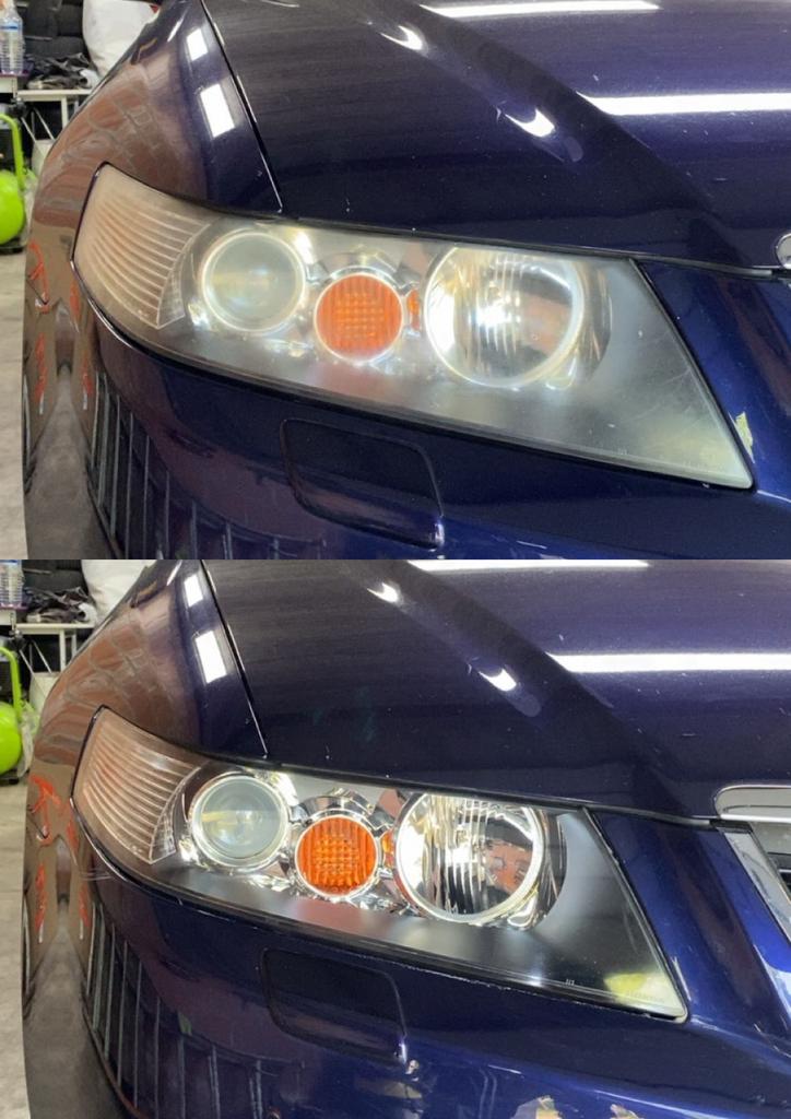 Koplampen polijsten, Ophalen