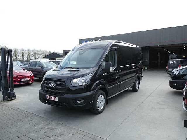 Ford Transit 2T 350L L3H2 2.0 TDCi 130pk Automaat 3pl Trend, 1995 cc, Euro 6, 128 pk, Zwart