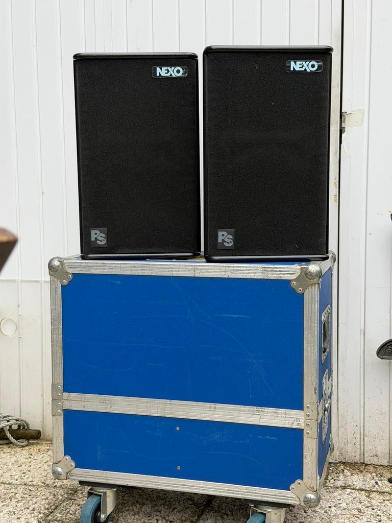 Paire NEXO PS10 MK2 + contrôleur et flightcase, Autres marques, Enlèvement, Utilisé, Haut-parleurs Frontaux, Arrière ou Stéréo
