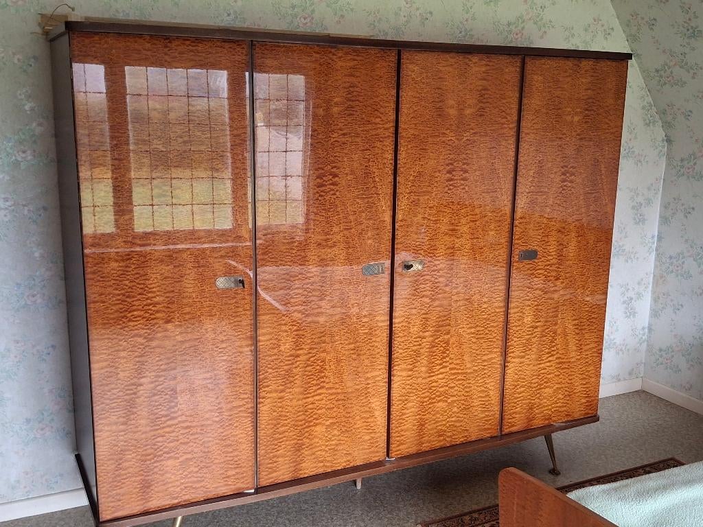 Vintage kleerkast, Huis en Inrichting, Ophalen, Gebruikt, Tweepersoons, Vintage