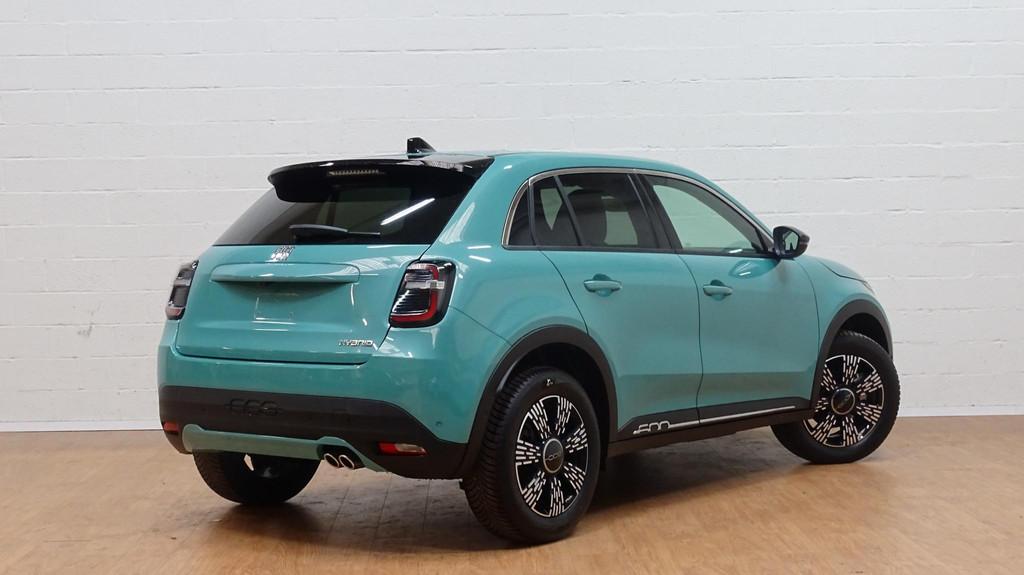 Fiat 600 1.2 Hybrid 145cv DCT La Prima, Stof, 110 g/km, Blauw, 620 kg