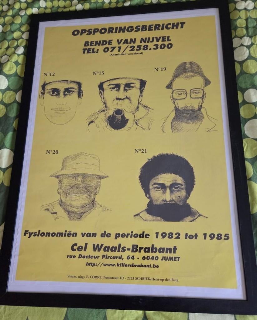 Bende Van Nijvel Originele affiche Uniek Collectors Item!, Verzamelen, Overige Verzamelen, Ophalen, Zo goed als nieuw