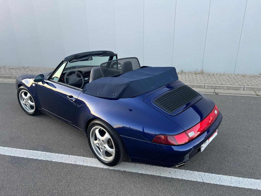 993 Cabrio, Auto's, Porsche, Achterwielaandrijving, Cabriolet, Blauw, Leder